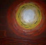 African Sun 1 by Wilma Seston, Painting, Mixed Media on Canvas