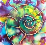 Ammonite Extracted by Wilma, Painting, Watercolour on Paper