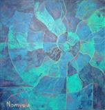 Ammonite: Reflect by Wilma Seston, Painting, Acrylic on canvas