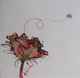 Recycled Flowers Series 1 by Wilma Seston, Painting, Mixed Media on Canvas