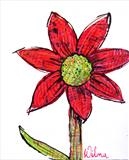 Summer Daisy 2 by Wilma Seston, Painting, Mixed Media